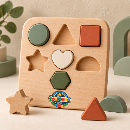 13. Toniquea Wooden Shape Puzzle