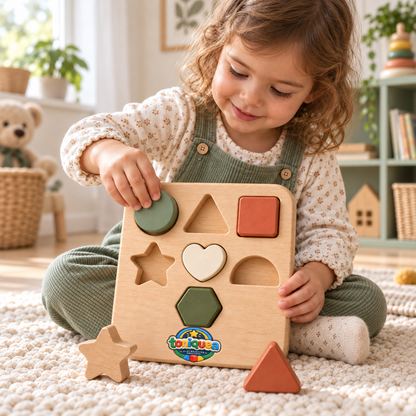 13. Toniquea Wooden Shape Puzzle